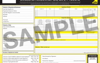 Gas safety certificate